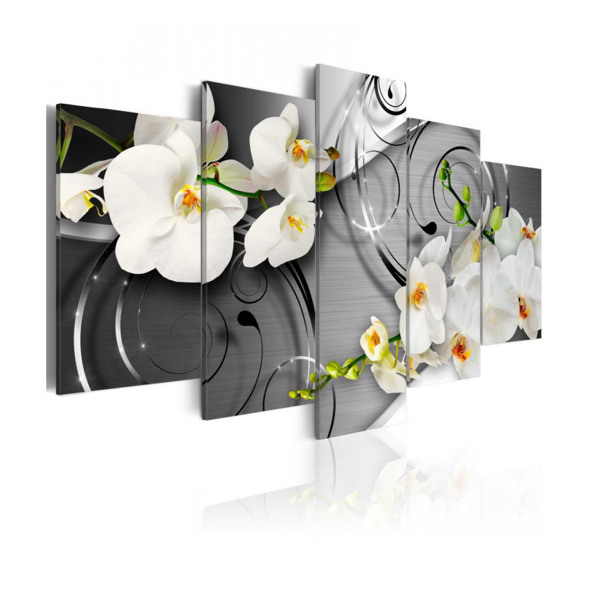 Artgeist - Tableau - Milky orchids 100x50 - Tableaux, peintures