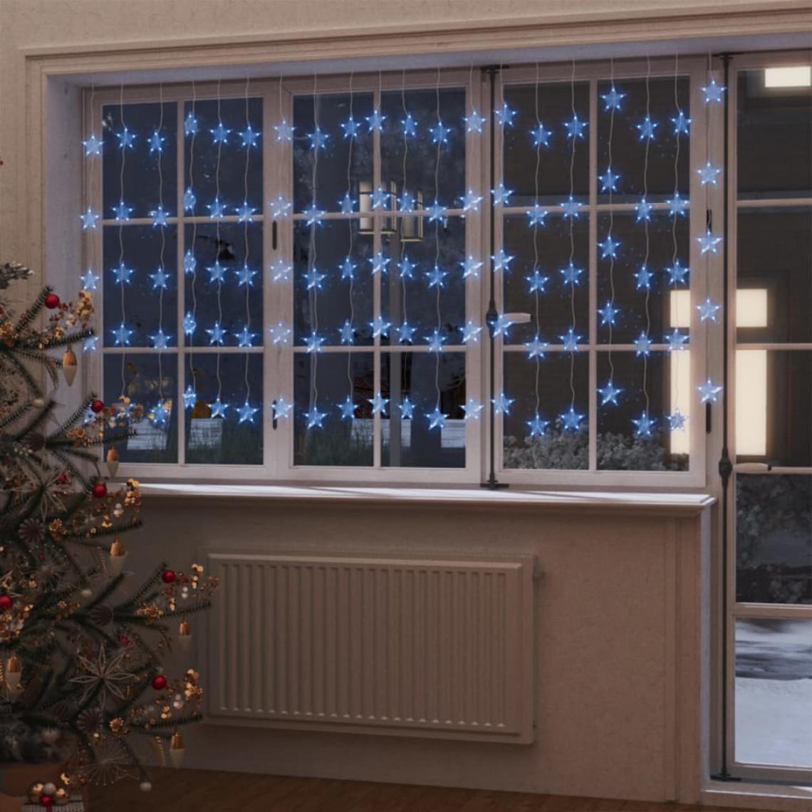 Vidaxl - vidaXL Guirlande lumineuse à étoiles LED 500 LED Bleu 8 fonctions - Décorations de Noël