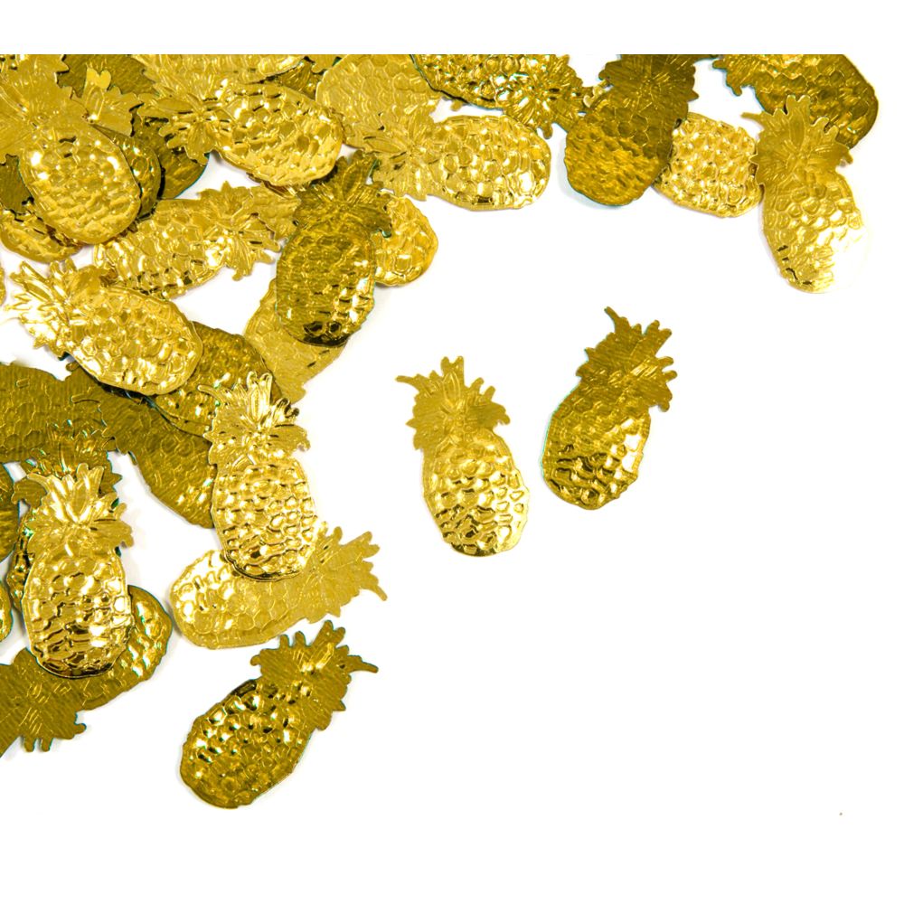 Visiodirect - Confettis de table ananas dorés - 100 gr - Objets déco