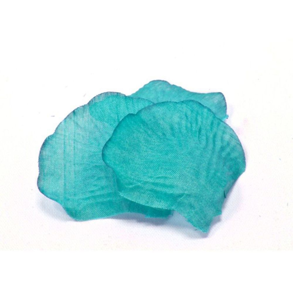 Visiodirect - Lot de 1000 Pétales en tissu coloris Jade - 5,5 x 3,5 cm - Objets déco