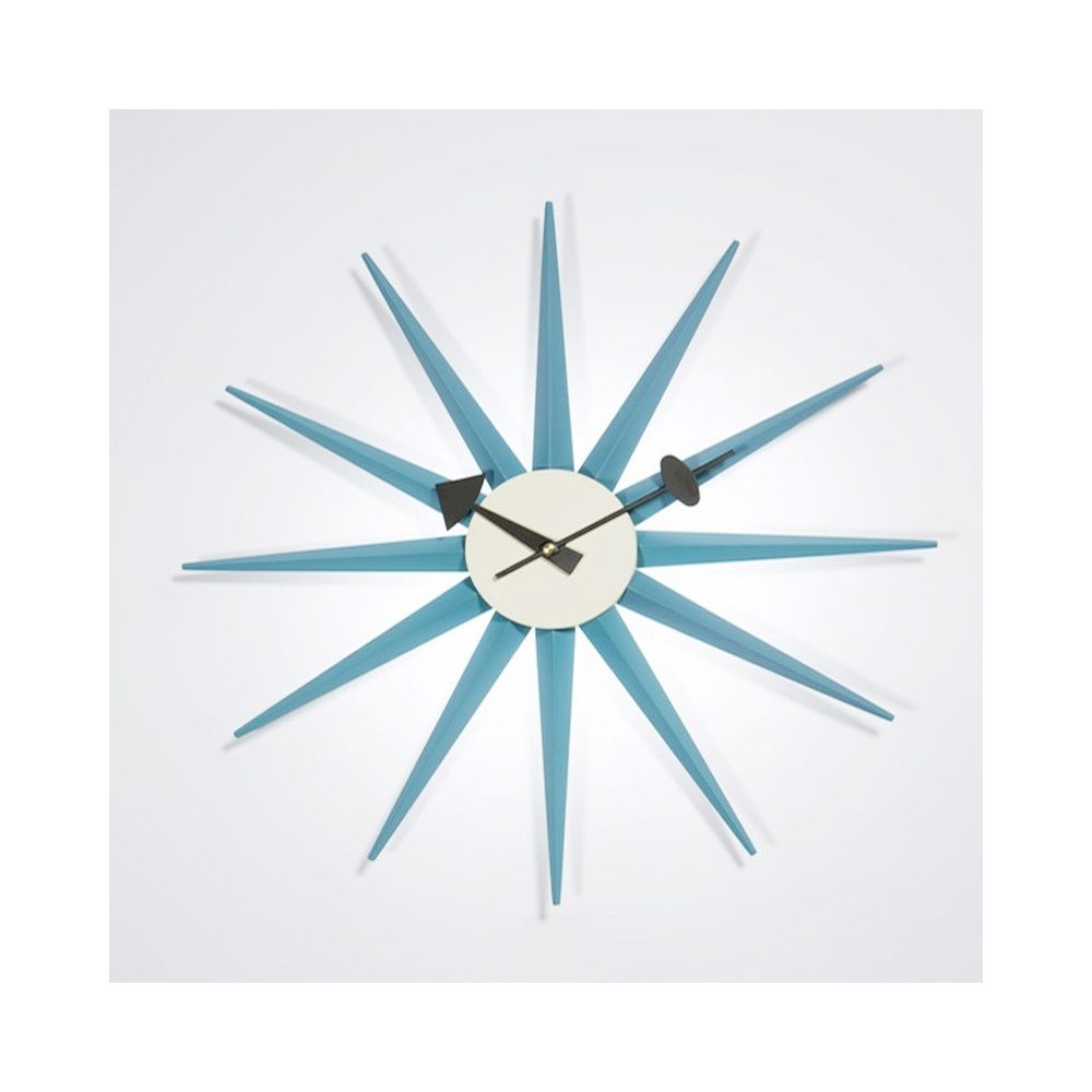 Wewoo - Horloge murale simple moderne avec solaireaccessoires maison créatifs pôle bleu - Horloges, pendules
