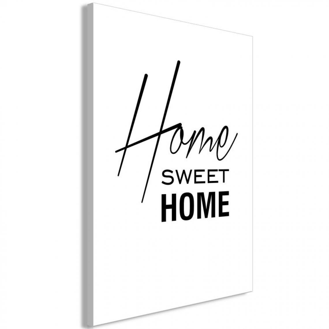 Paris Prix - Tableau Imprimé Black & White : Home Sweet Home 60 x 90 cm - Tableaux, peintures