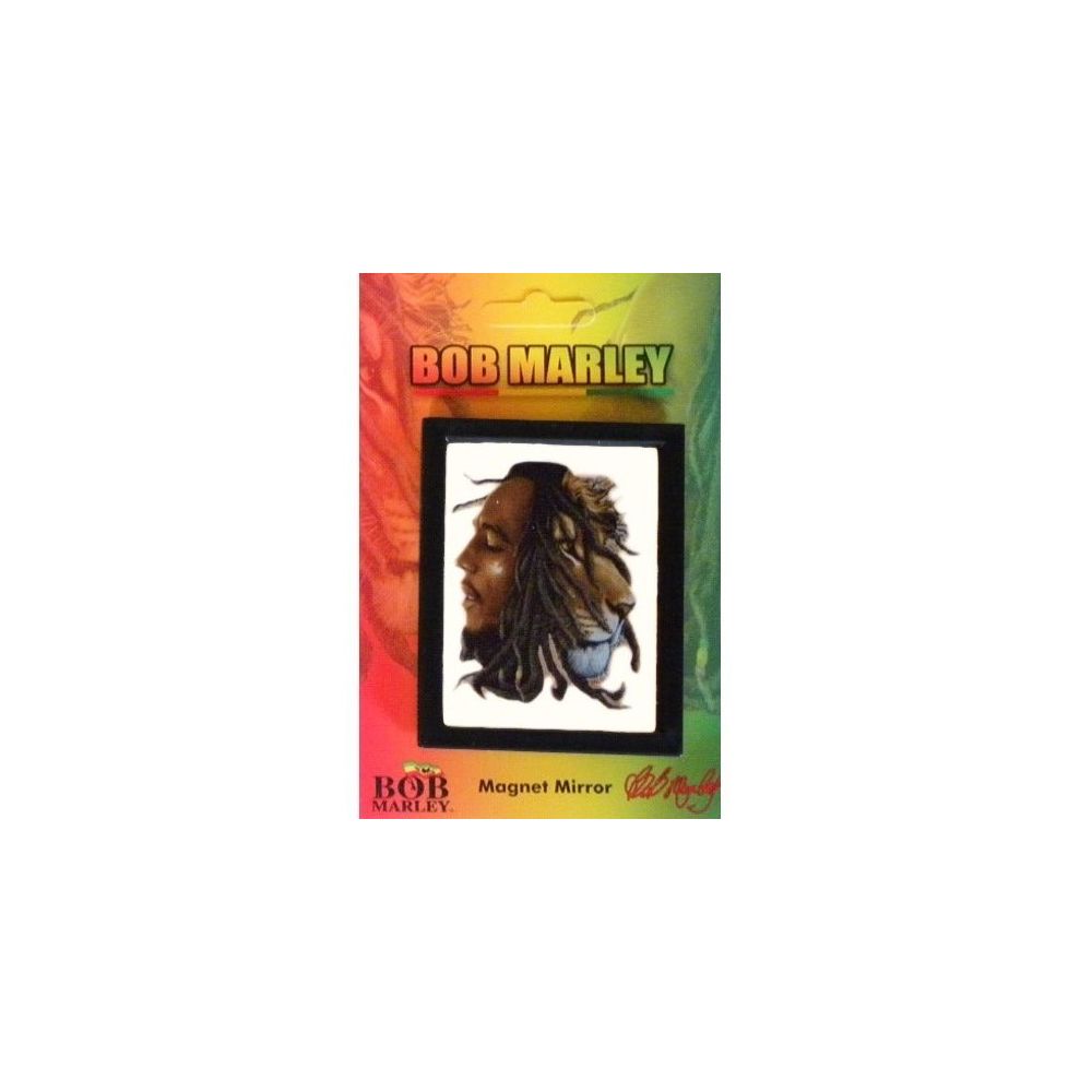 Bob Marley - Magnet Mini Miroir Bob Marley Lion - Affiches, posters