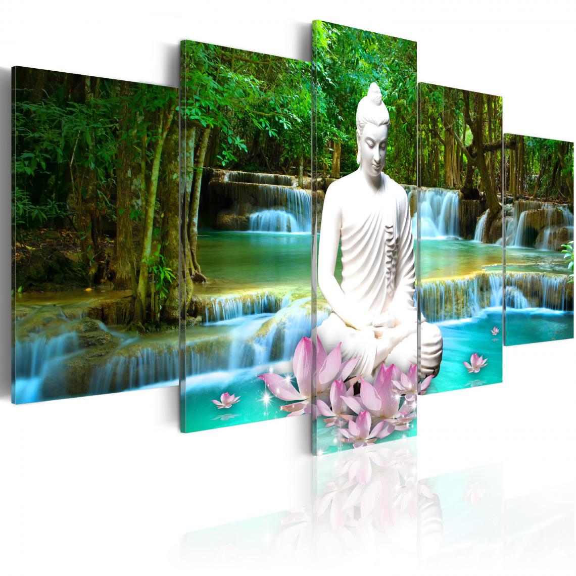 Artgeist - Tableau - Zen Waterfall 200x100 - Tableaux, peintures