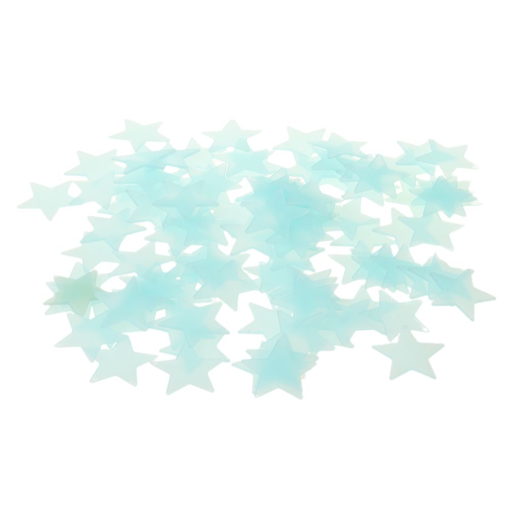 marque generique - Phosphorescent Etoiles Dark Room Plafond Stickers Muraux Glowing 3cm Bleu - Objets déco