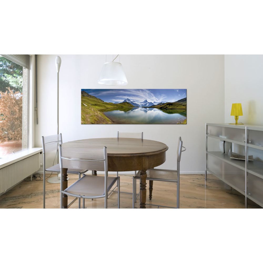 marque generique - 120x40 Tableau Montagne Paysages Distingué Mountain lake - Tableaux, peintures