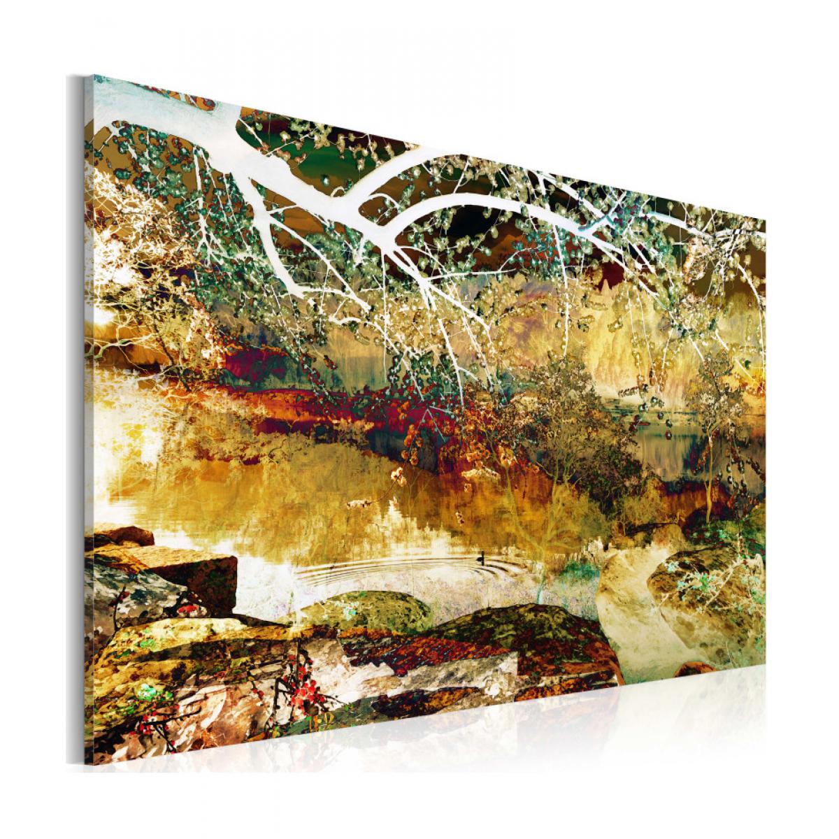 Artgeist - Tableau - parc: abstraction 90x60 - Tableaux, peintures