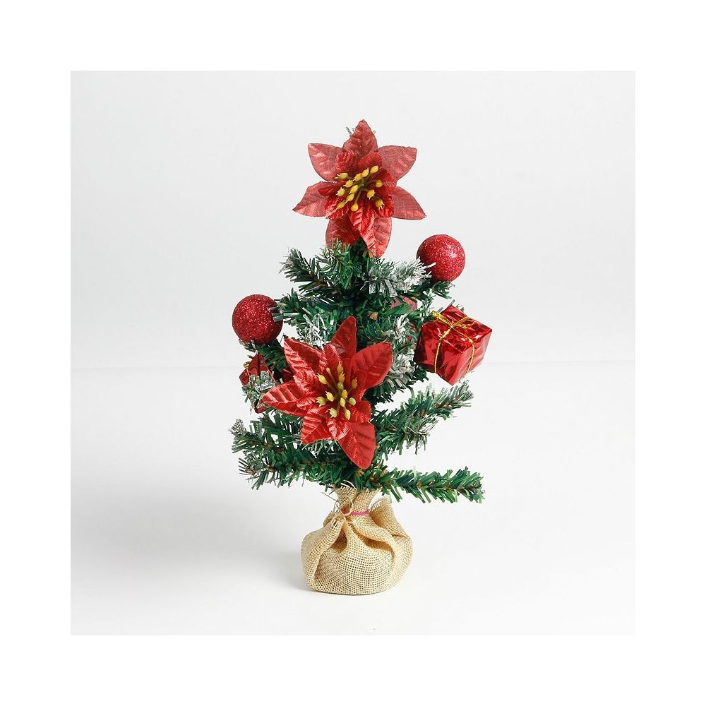 Wewoo - 2 mini sapins de Noël délicats de de PCS rouge - Sapin de Noël