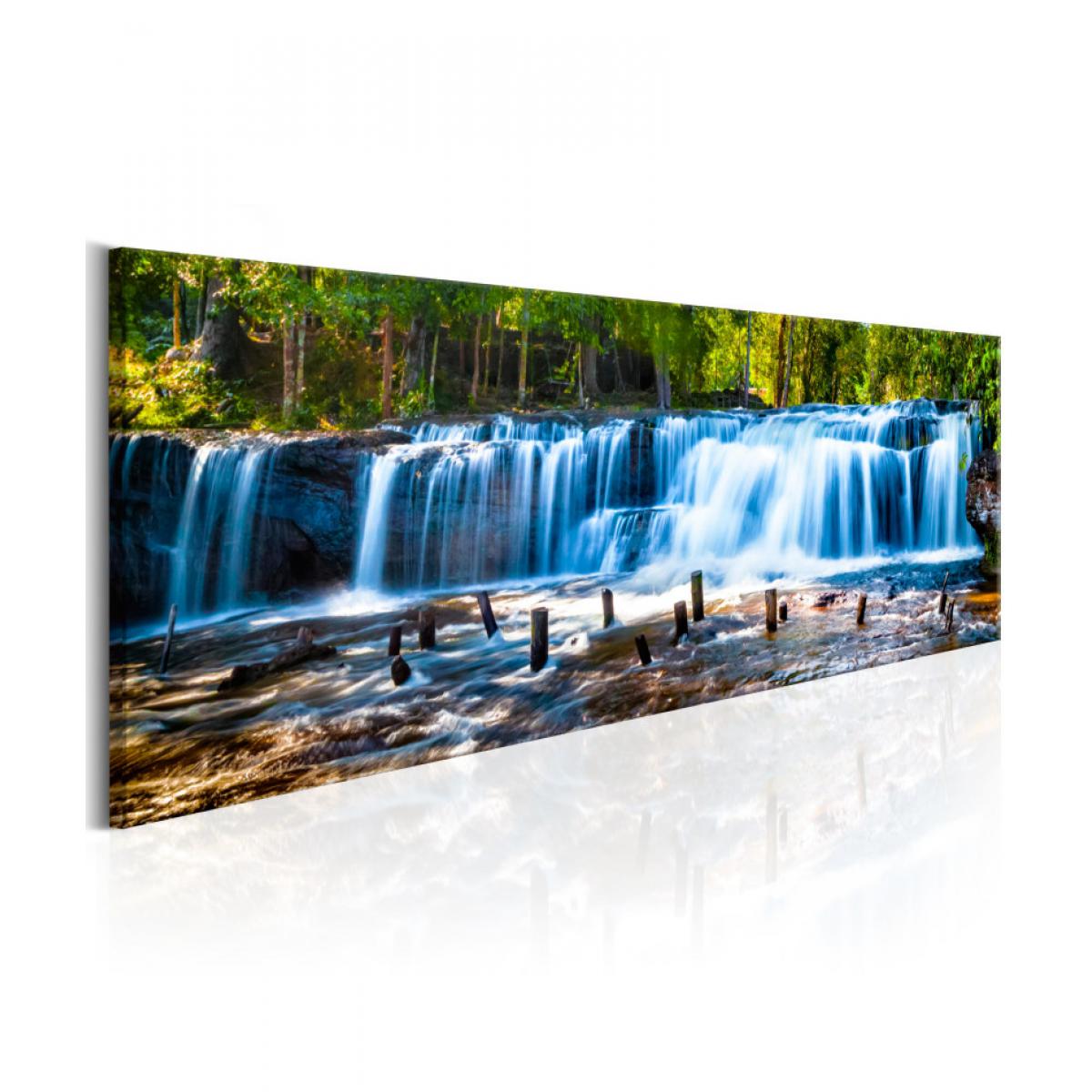 Artgeist - Tableau - Beautiful Waterfall 135x45 - Tableaux, peintures