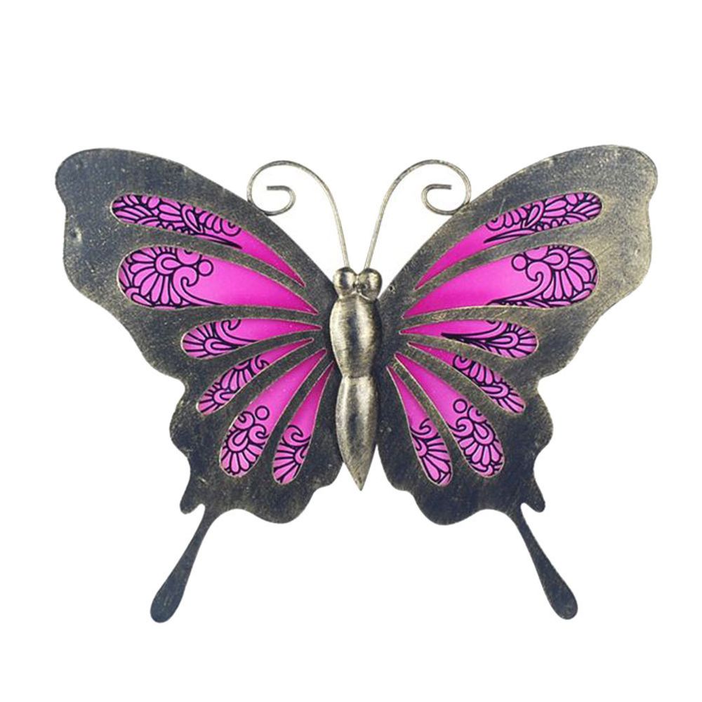 Signe - Papillon déco murale 24 x 19 cm - modèle Rose - Cadres, pêle-mêle