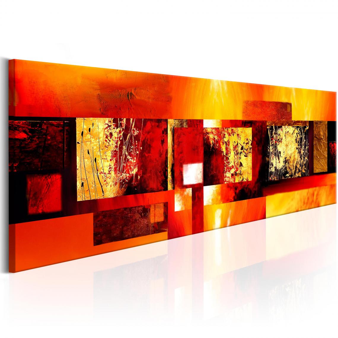 Decoshop26 - Tableau sur toile décoration murale image imprimée cadre en bois à suspendre Sort d'or 135x45 cm 11_0001830 - Tableaux, peintures