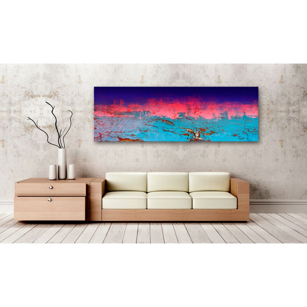 marque generique - 135x45 Tableau Multicolores Abstraction Contemporain Lake of Sighs - Tableaux, peintures