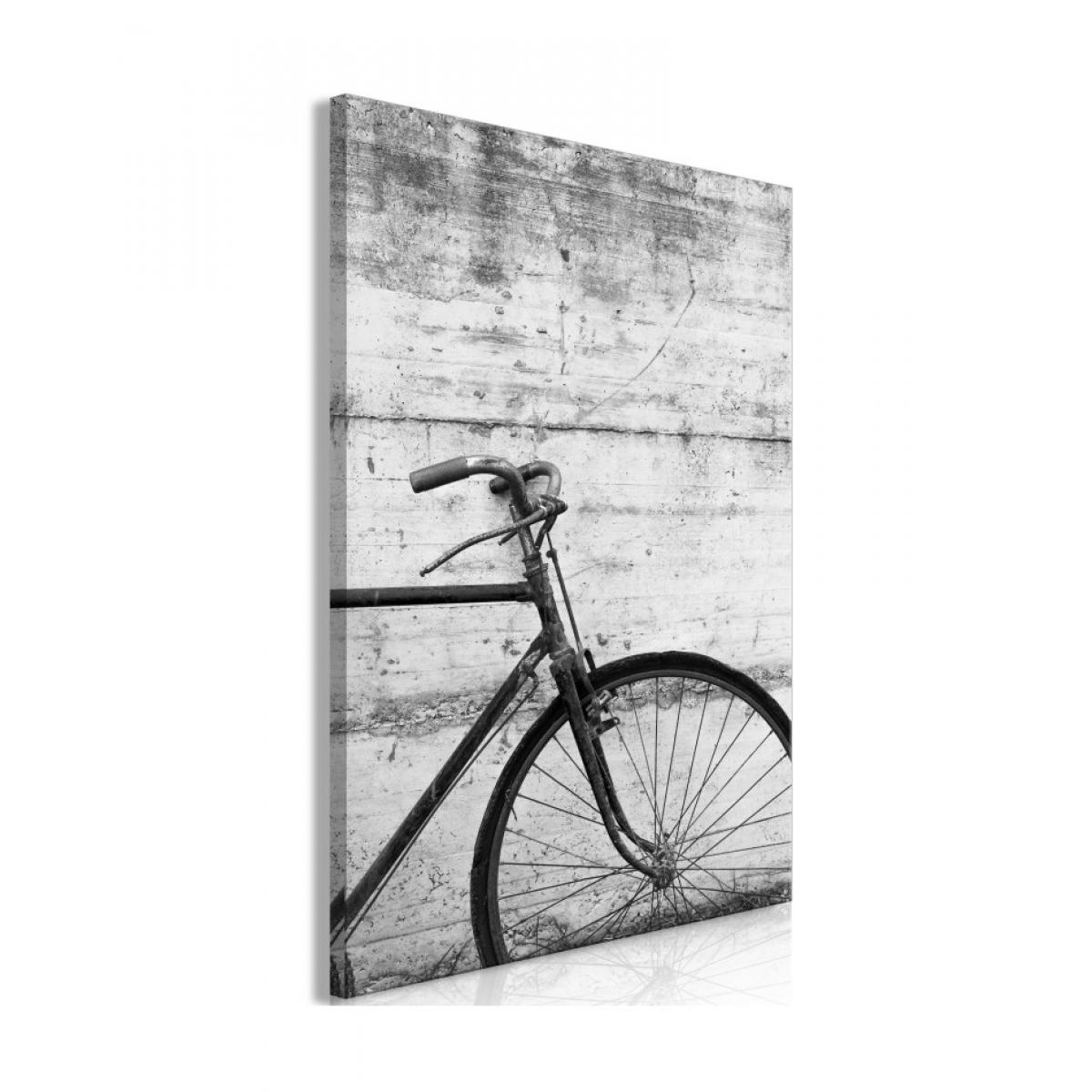 Artgeist - Tableau - Bicycle And Concrete (1 Part) Vertical 80x120 - Tableaux, peintures