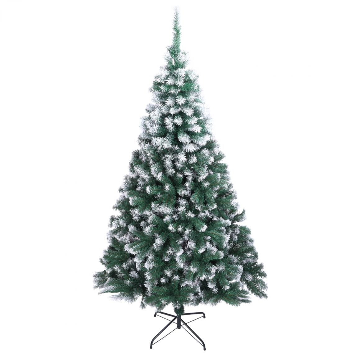 Uco - UCO Sapin de Noël en PVC blanc en aérosol de 7 pieds 870 branches - Sapin de Noël