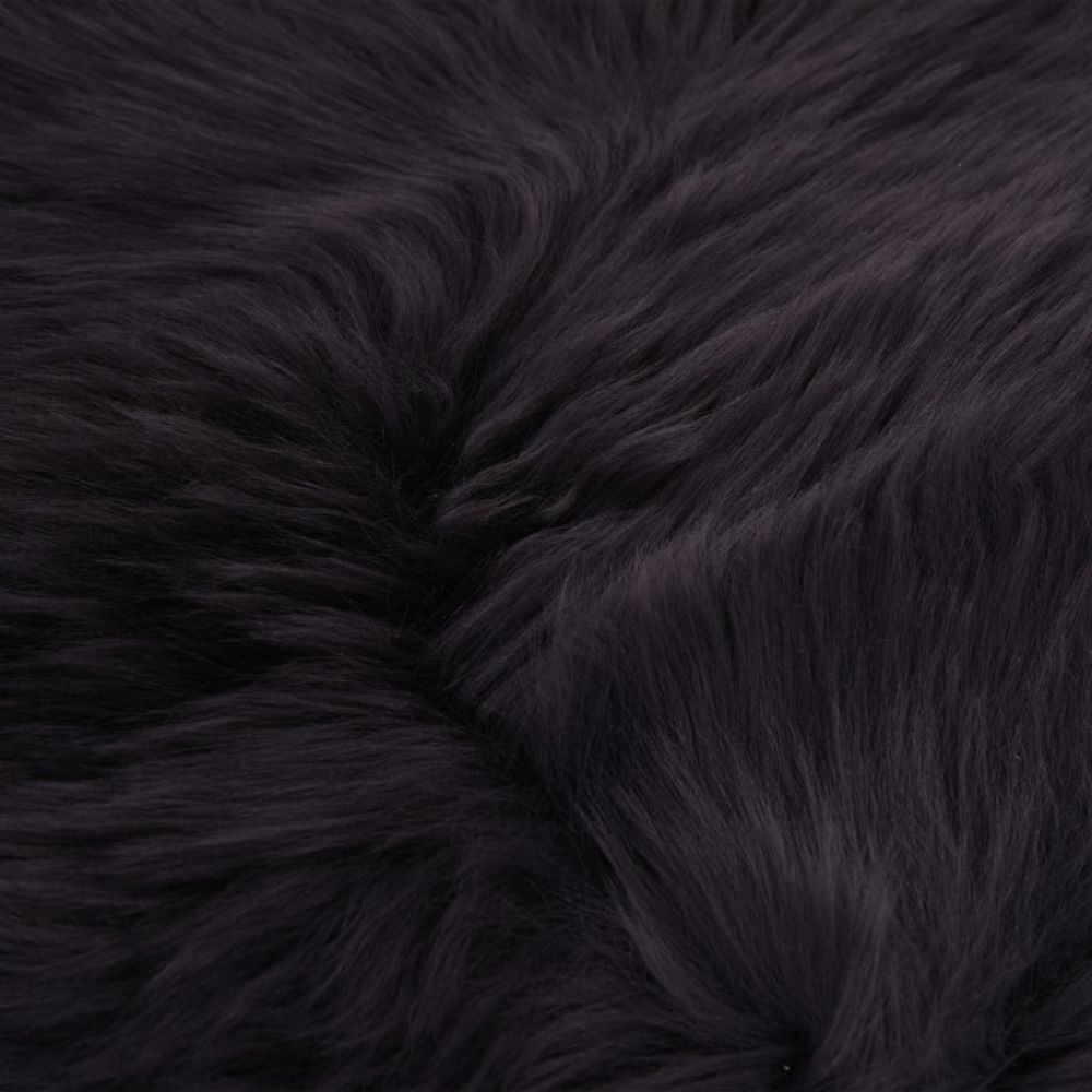 marque generique - Icaverne - Petits tapis gamme Tapis en peau de mouton 60 x 180 cm Gris foncé - Tapis