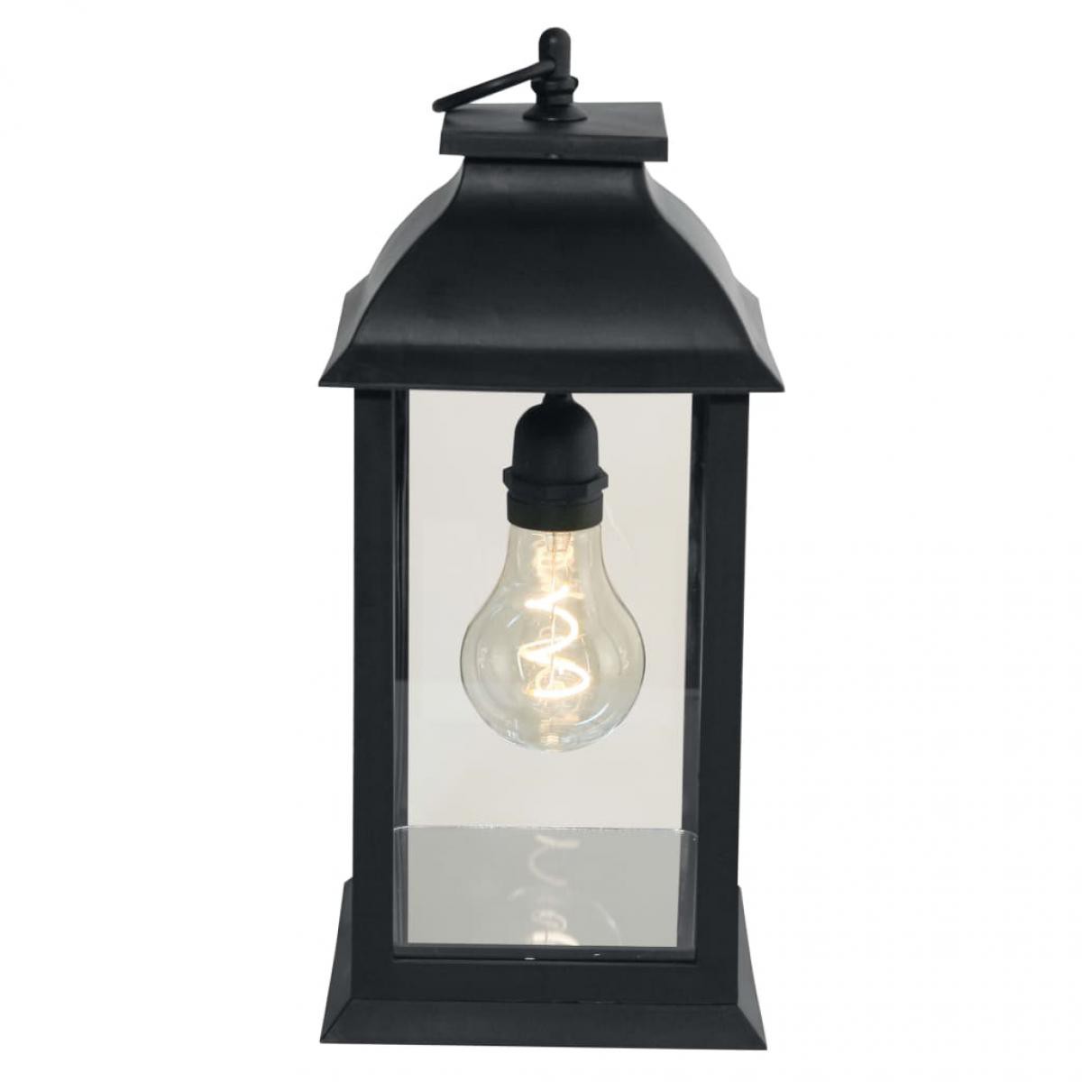 Luxform - Luxform Lampe de table à LED à piles Black Lantern Lumière A60 - Décorations de Noël