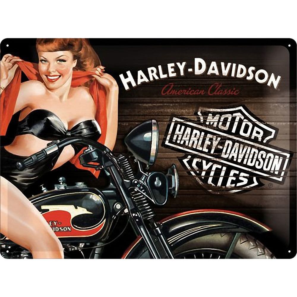 Nostalgic Art - Plaque métal Harley Davidson - Cadres, pêle-mêle