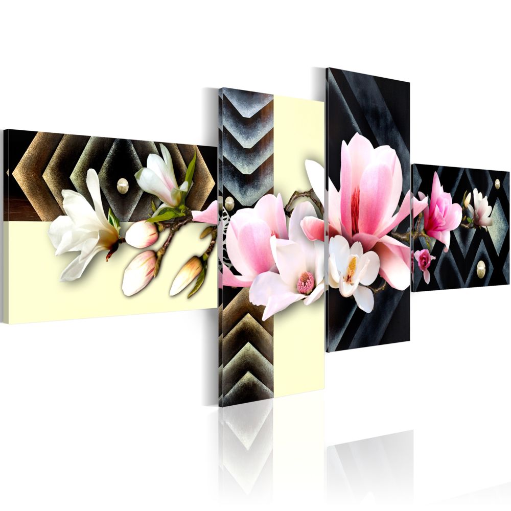 Bimago - Tableau | orchidée | 100x45 | Fleurs | Magnolias | moderne | - Tableaux, peintures