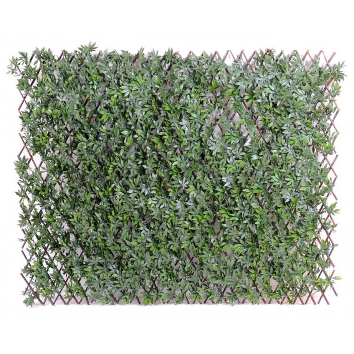 Pegane - Plante artificielle haute gamme Spécial extérieur / ARALIA PALISSADE artificielle - Dim : 100 x 200 cm - Plantes et fleurs artificielles