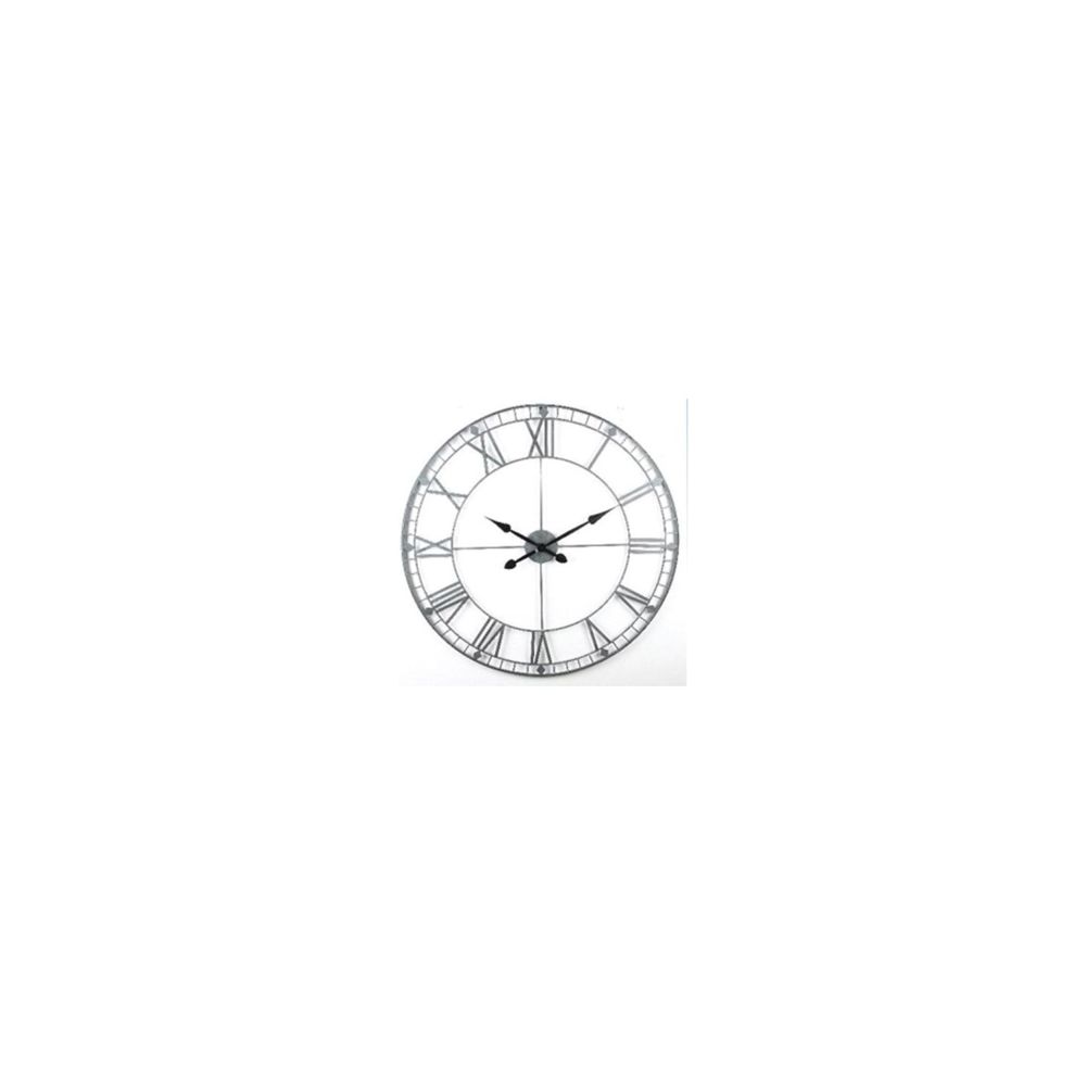 Topdeco - Pendule Vintage grise 90 cm - Horloges, pendules