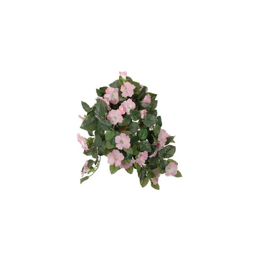 L'Héritier Du Temps - Fleurs Artificielles en Tissu dans son Pot en Terre Cuite Décoration Fleurie Liseron Rose Pâle 22x52x53cm - Objets déco