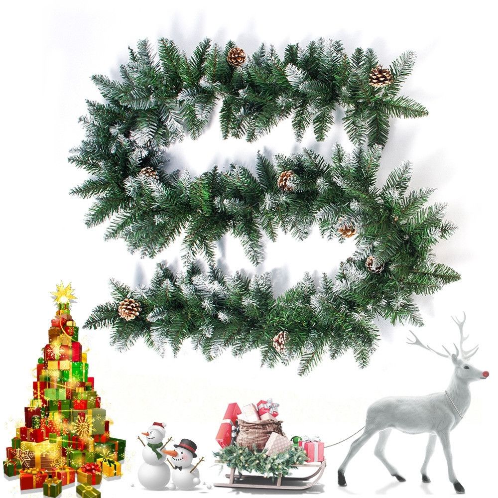 Wewoo - Fournitures de décoration de cône en pin de Noël PVC 2 portes et fenêtre rotinPVC - Décorations de Noël