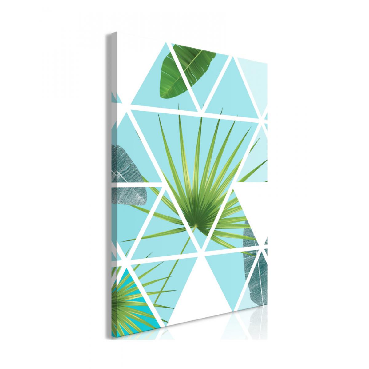Artgeist - Tableau - Geometric Palm (1 Part) Vertical 40x60 - Tableaux, peintures