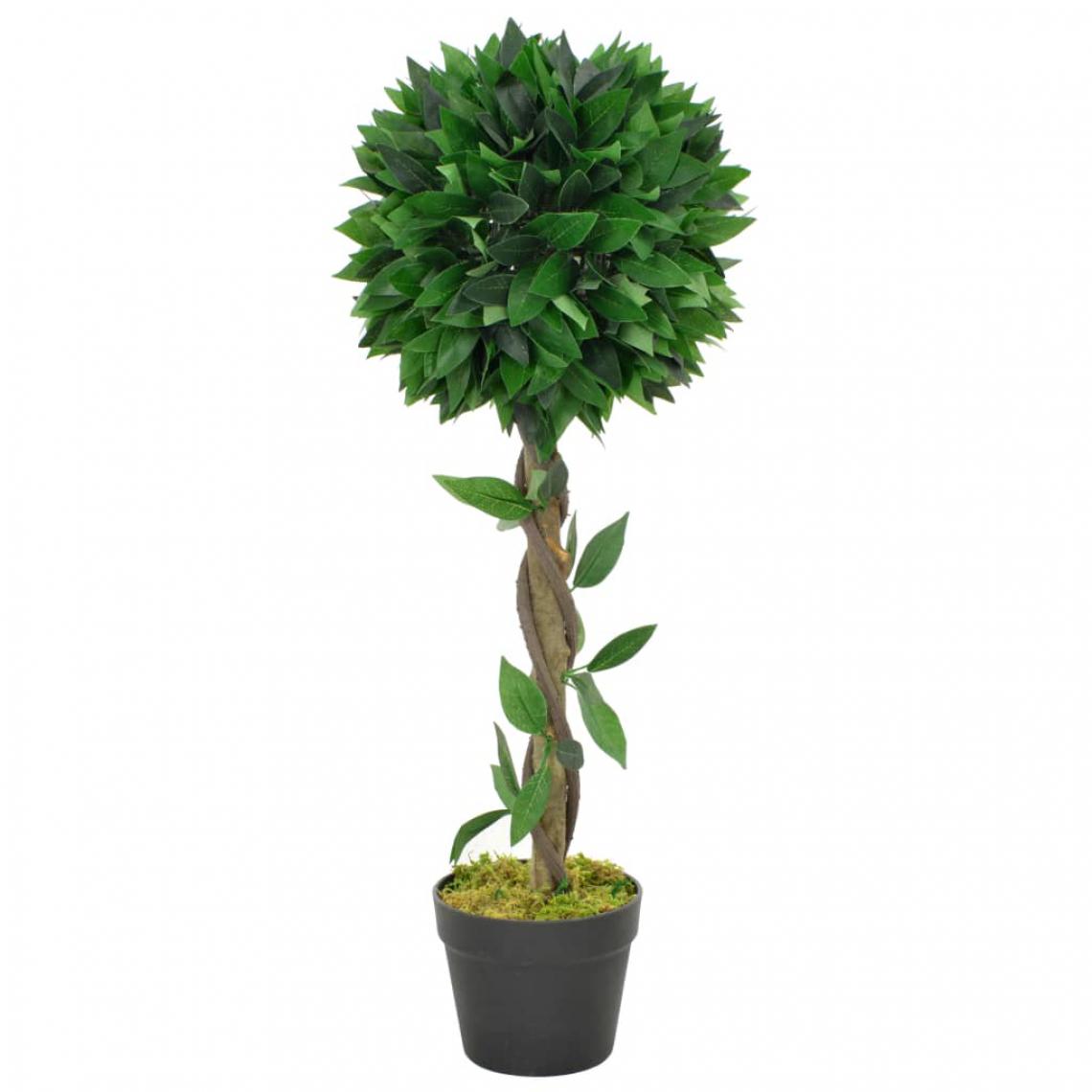 Decoshop26 - Plante artificielle laurier avec pot vert 70 cm décoration intérieur DEC022044 - Plantes et fleurs artificielles