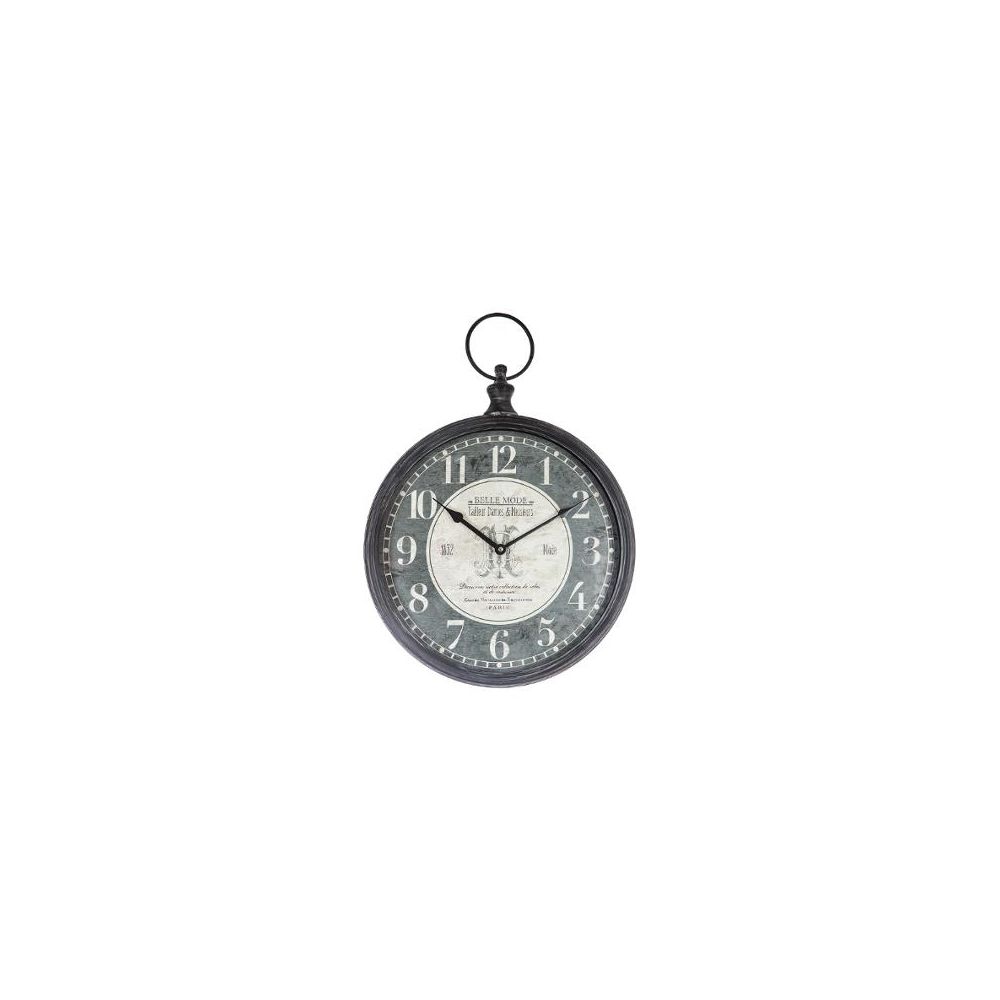 marque generique - Pendule à gousset en métal - D 40 cm - Gris - Horloges, pendules