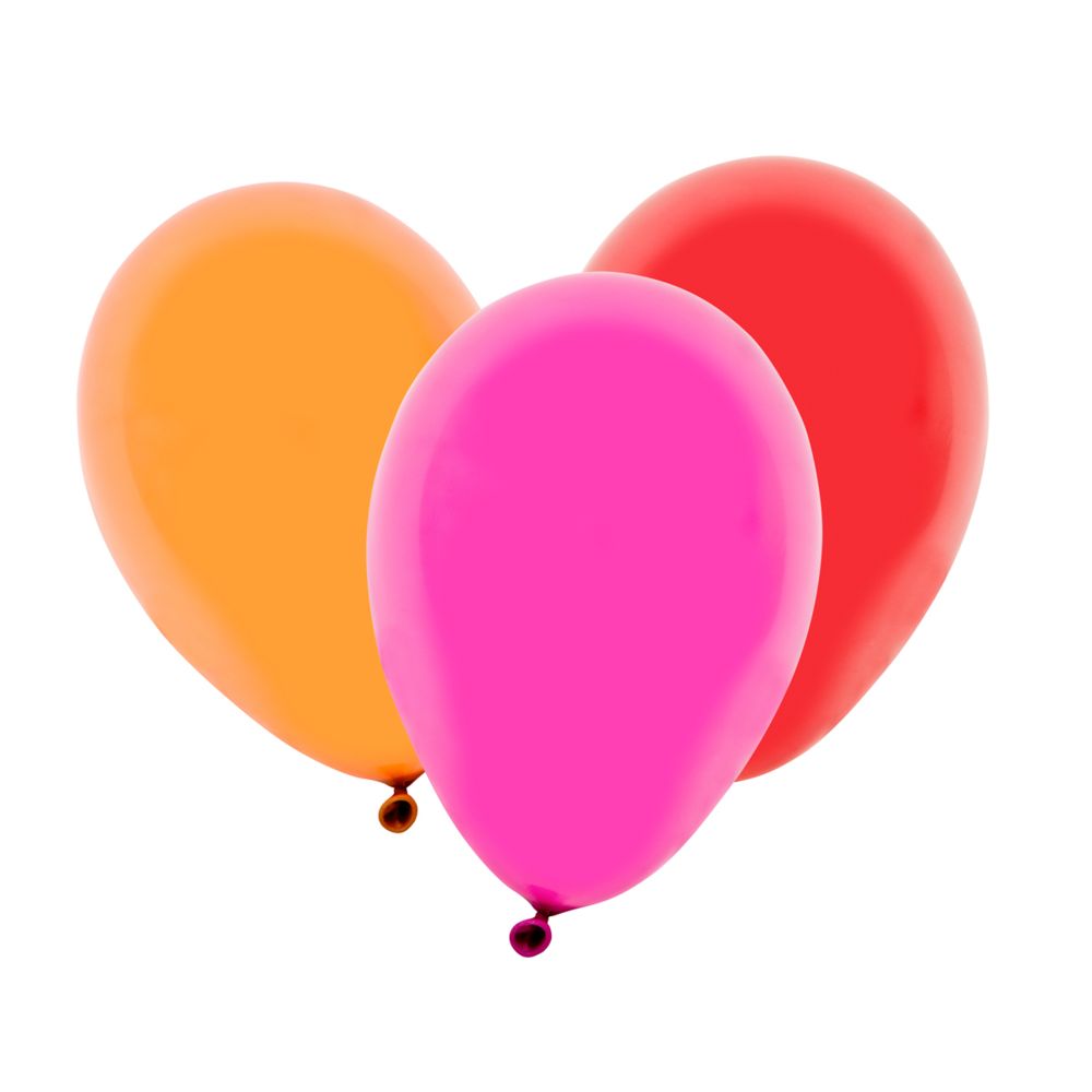 Visiodirect - Lot de 300 Ballons uni opaque coloris assortis - 30 x 23 cm - Objets déco