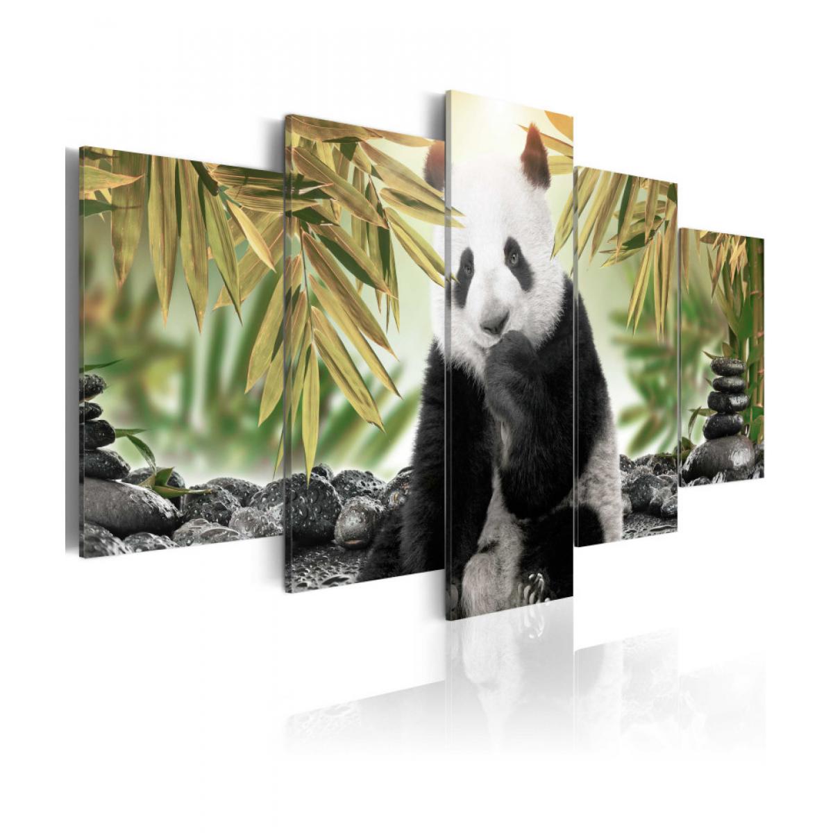 Artgeist - Tableau - Cute Panda Bear 200x100 - Tableaux, peintures