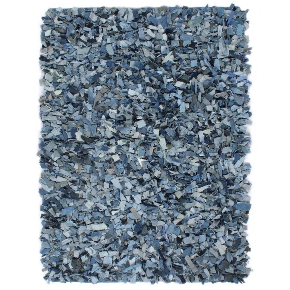 Uco - UCO Tapis Shaggy Denim 190x280 cm Bleu - Tapis