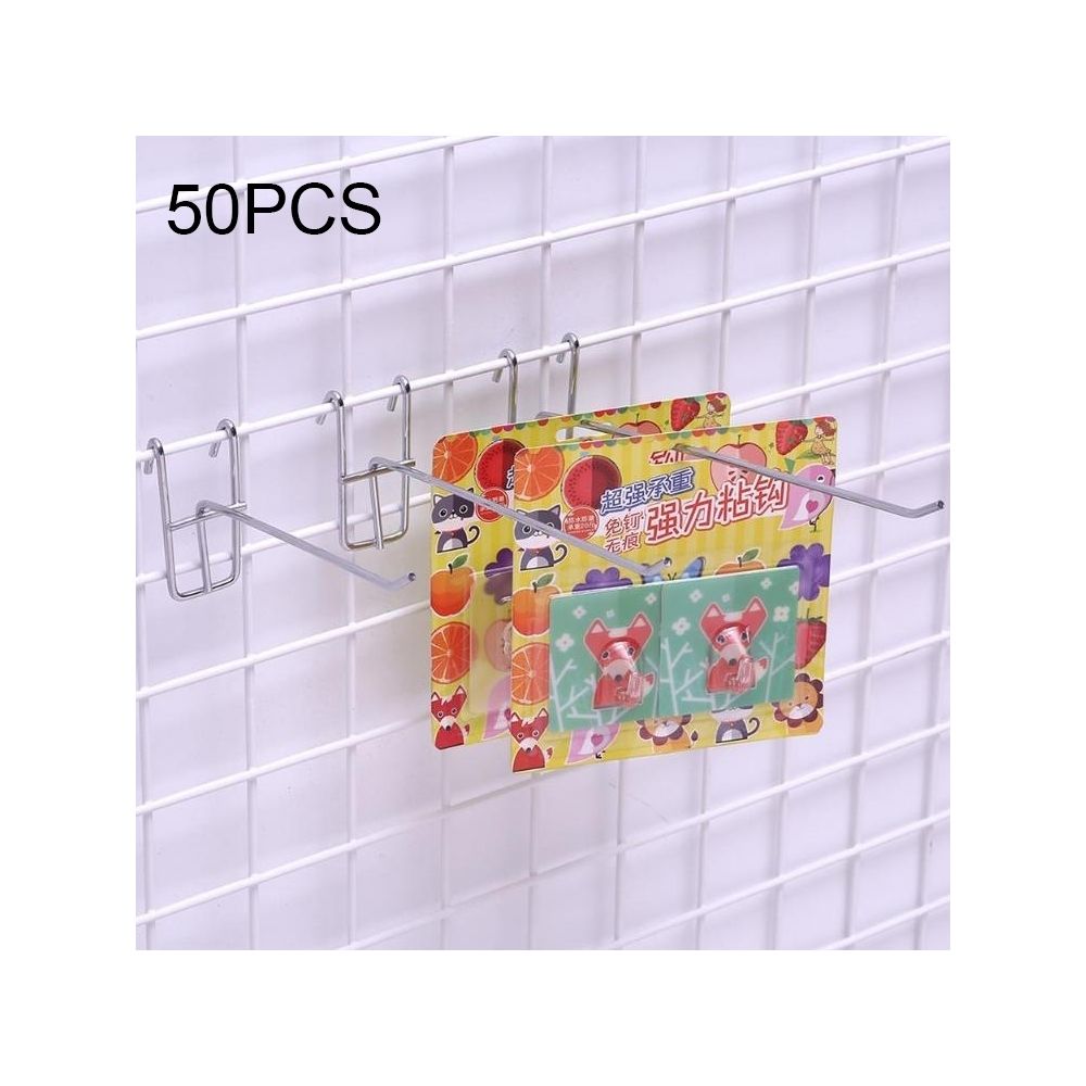 Wewoo - Crochet d'étagère de grille de fer de supermarché de 50 PCS 3.5mmlongueur 10cm - Objets déco