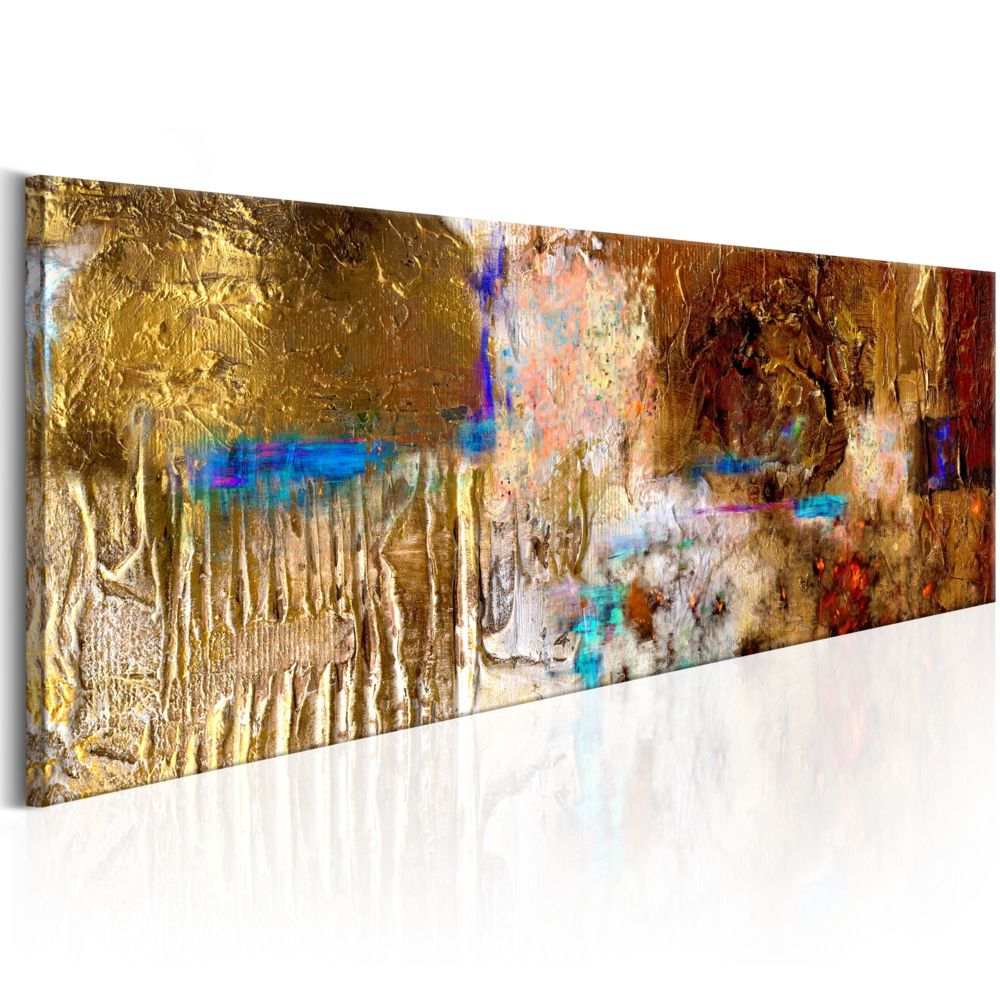Bimago - Tableau peint à la main - Golden Structure - Décoration, image, art | Abstraction | Modernes | - Tableaux, peintures