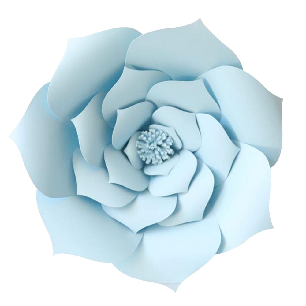 marque generique - Mur de toile de fond fleur de papier bricolage anniversaire de fête de mariage bricolage bleu clair - Objets déco