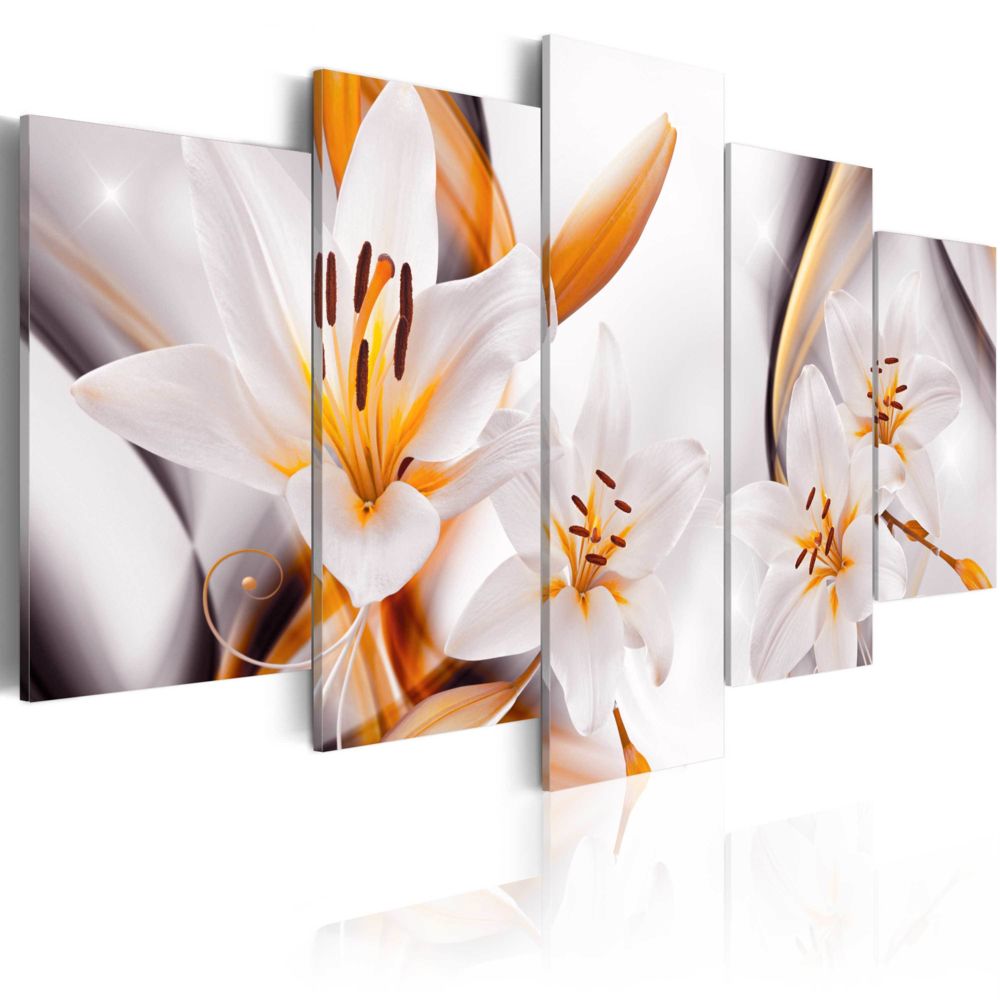 Bimago - Tableau - Lilium regale - Décoration, image, art | Fleurs | Lys | - Tableaux, peintures