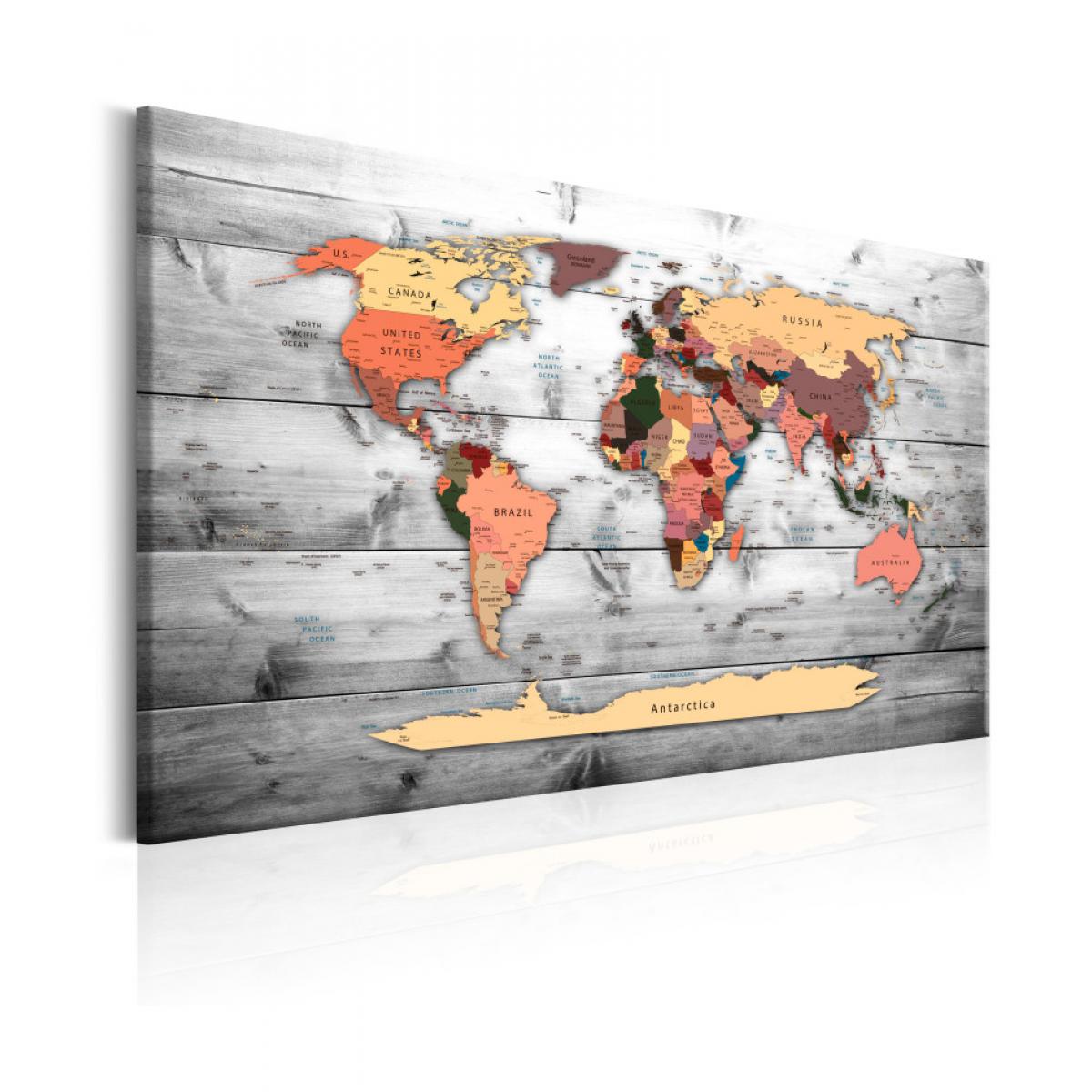 Artgeist - Tableau - World Map: New Directions 60x40 - Tableaux, peintures