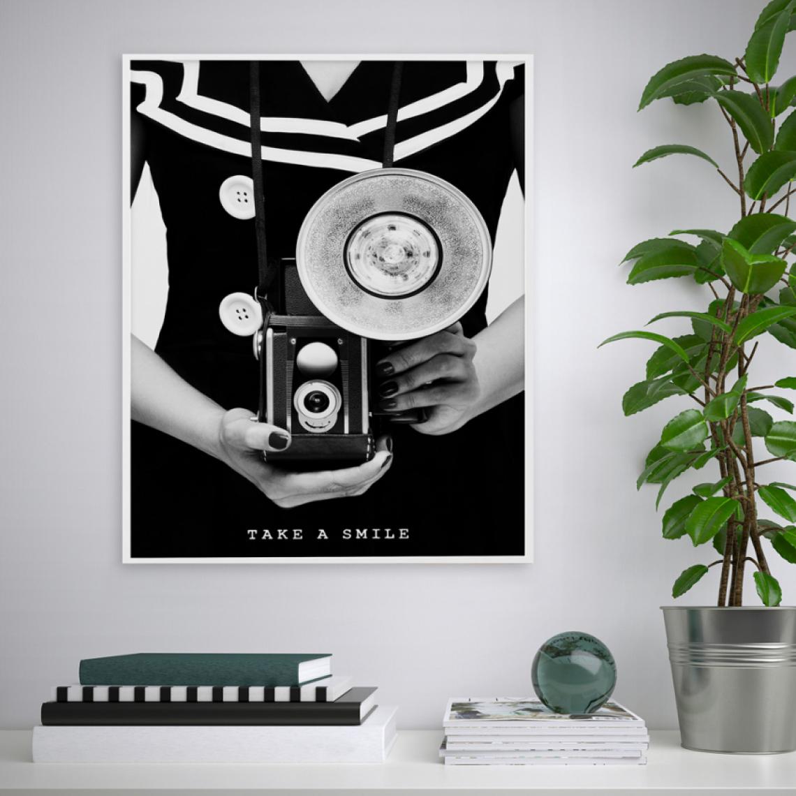 Tema - Impression noir et blanc vintage photo appareil photo 40x50cm Variety Seuri - Tableaux, peintures