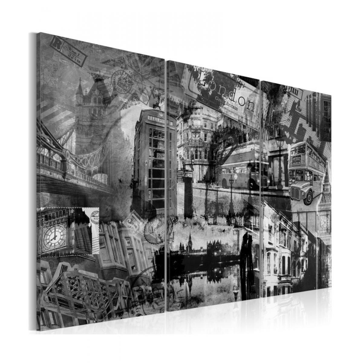 Artgeist - Tableau - L'essence de Londres - triptyque 60x40 - Tableaux, peintures