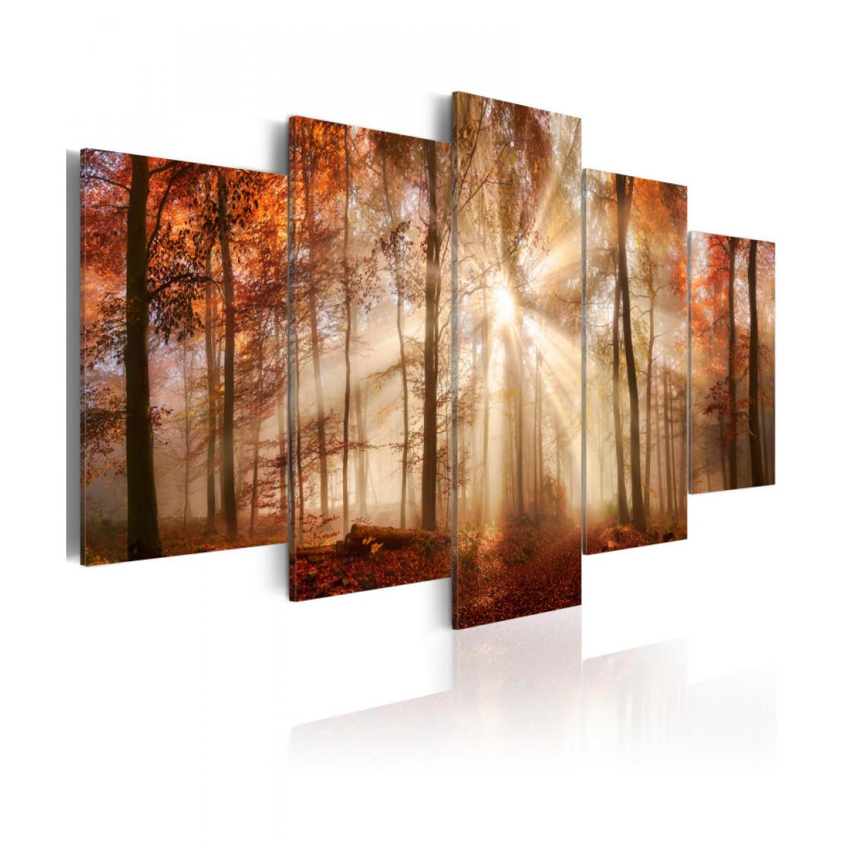 Artgeist - Tableau - Forest Fog 200x100 - Tableaux, peintures