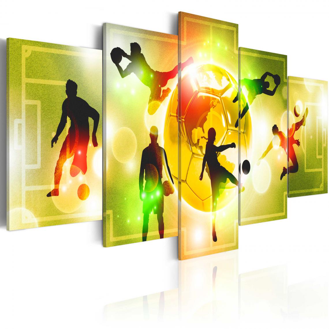 Decoshop26 - Tableau toile de décoration motif Sports Energy football 100x50cm DEC110985 - Tableaux, peintures