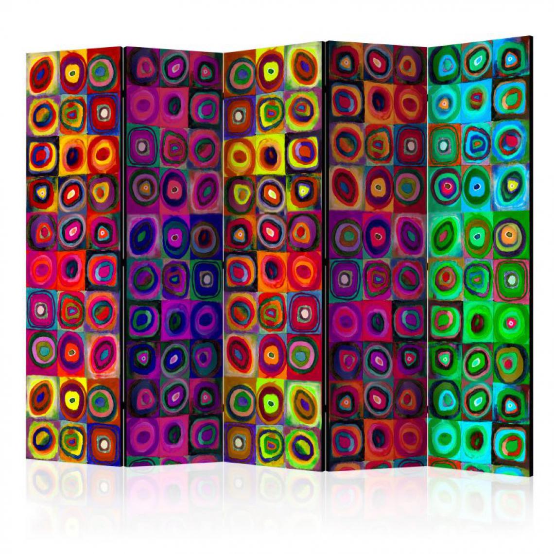 Artgeist - Paravent 5 volets - Colorful Abstract Art II [Room Dividers] .Taille : 225x172 - Paravents