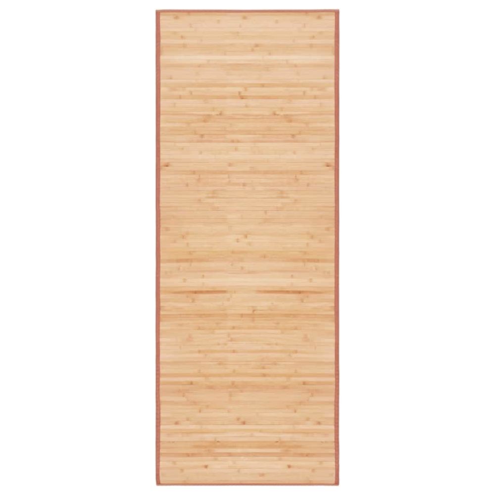 marque generique - Icaverne - Petits tapis ligne Tapis Bambou 80 x 200 cm Marron - Tapis