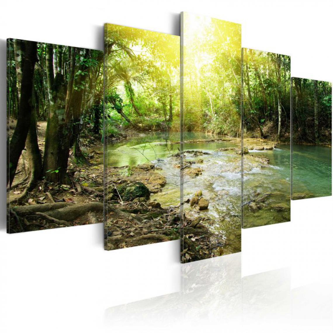 Artgeist - Tableau - Forest river .Taille : 200x100 - Tableaux, peintures
