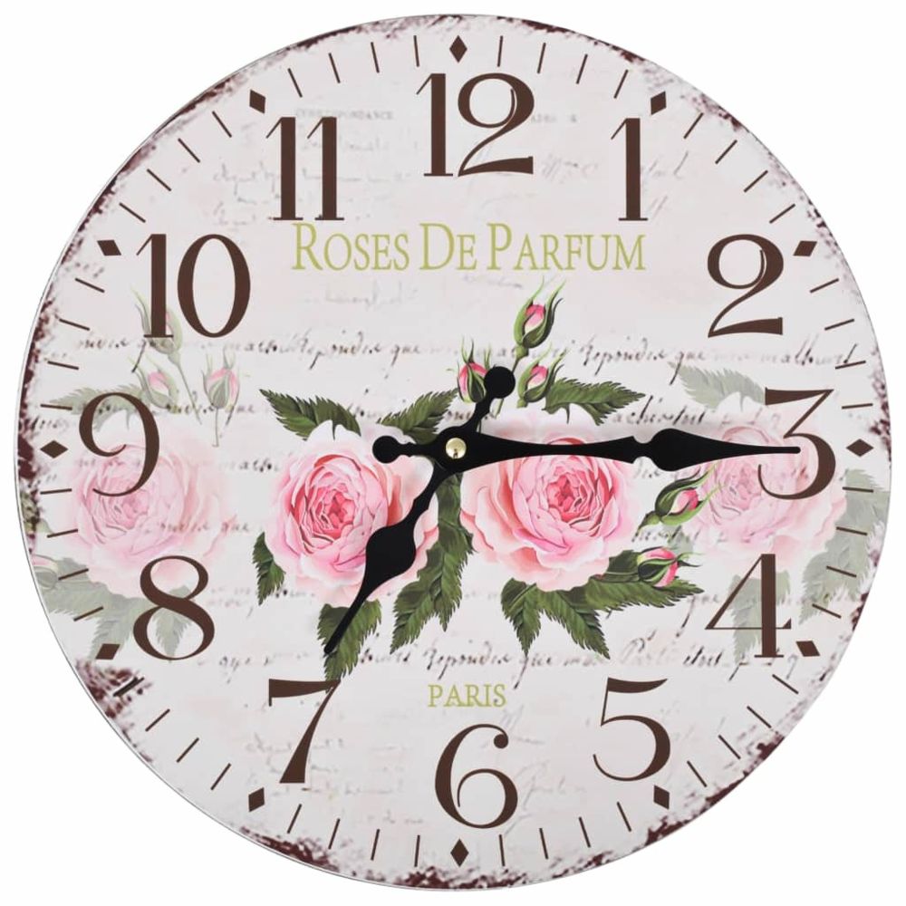 marque generique - Distingué Horloges serie Dakar Horloge murale de cuisine Fleur 30 cm - Horloges, pendules