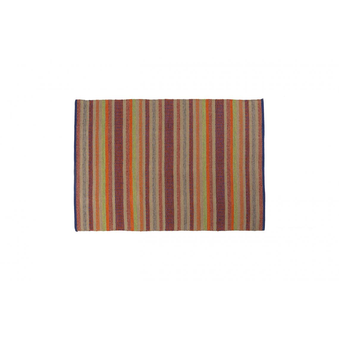 Alter - Tapis moderne Cleveland, style kilim, 100% coton, multicolore, 230x160cm - Tapis