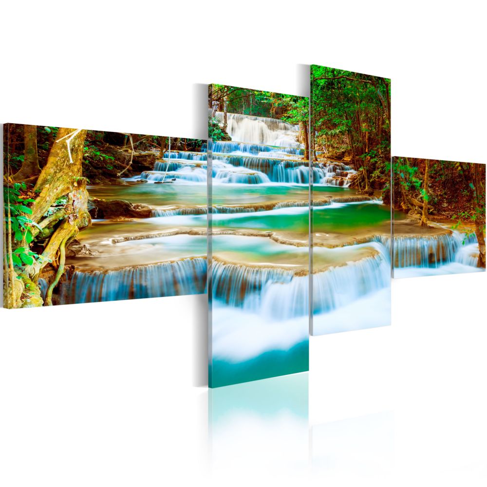 Bimago - Tableau | Cascade river | 100x45 | | - Tableaux, peintures