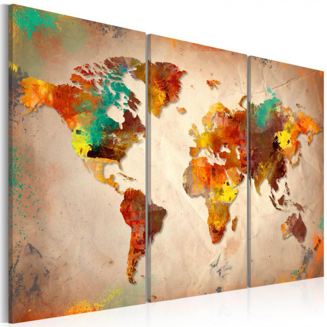 Artgeist - Tableau - Painted World - triptych .Taille : 120x80 - Tableaux, peintures