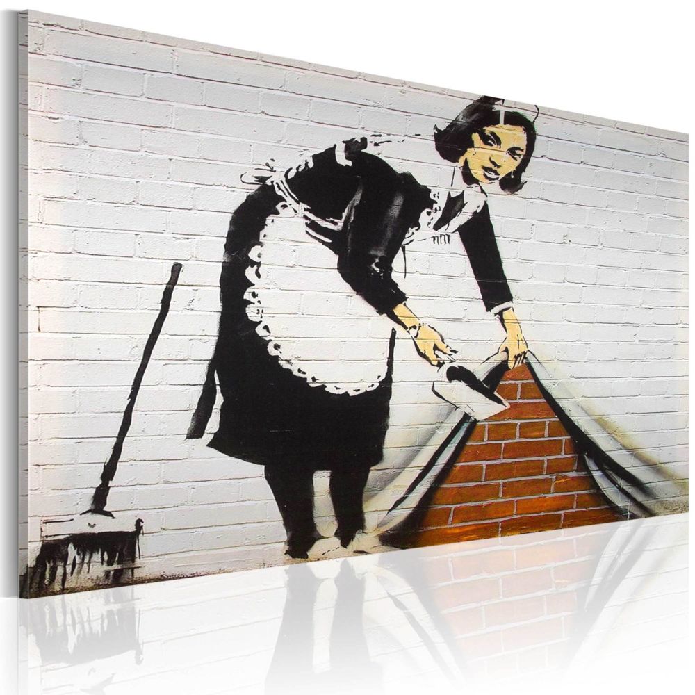 Artgeist - Tableau - Femme de ménage (Banksy) - Tableaux, peintures