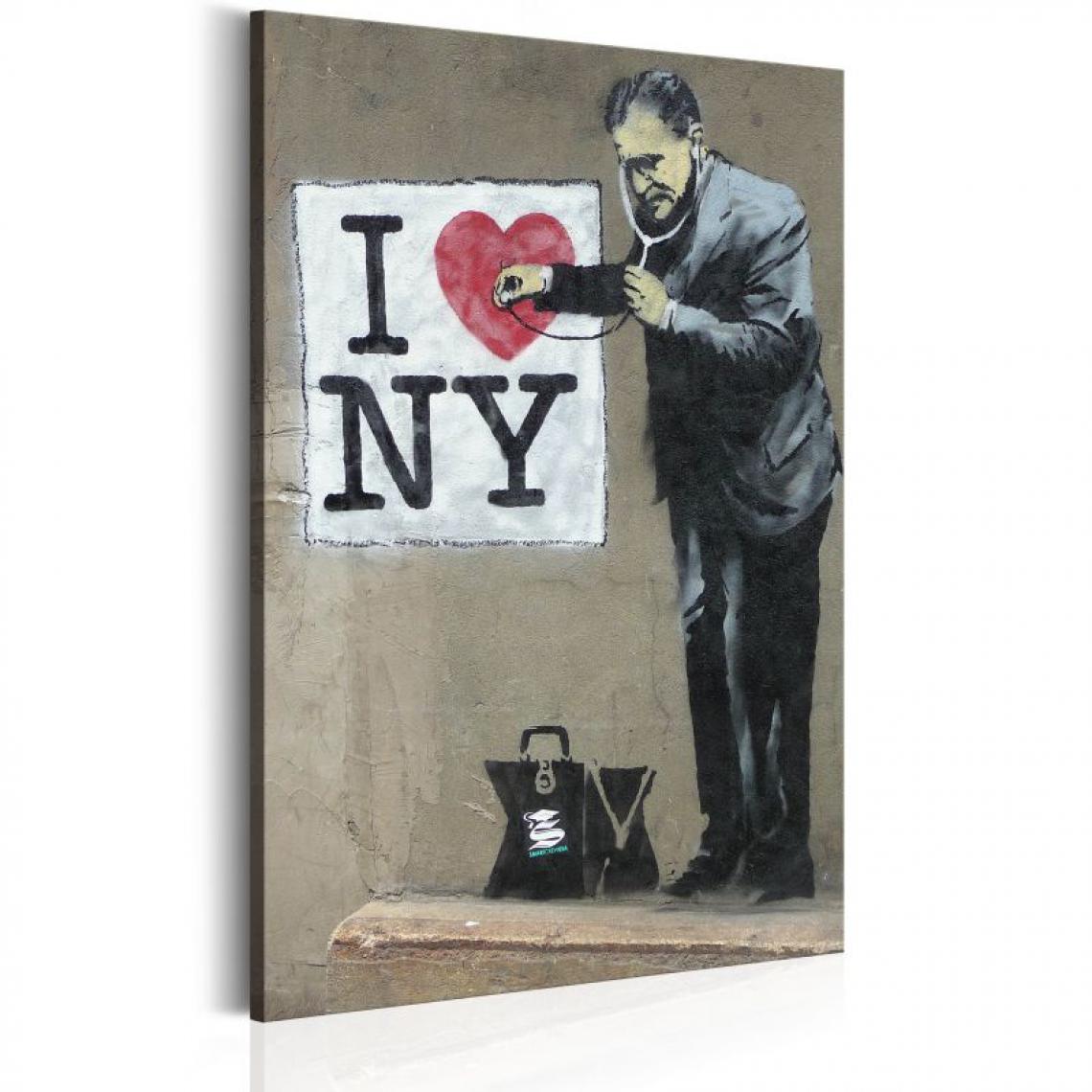 Artgeist - Tableau - I Love New York by Banksy .Taille : 80x120 - Tableaux, peintures